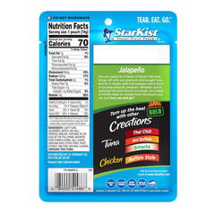 Starkist Tuna Creations BOLD Jalapeño Pouch (2.6 Oz – 12 Pack) Wild Caught, High