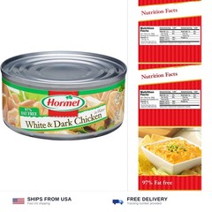Hormel Canned White and Dark Chunk Chicken, 5 Ounce (Pack of 12)