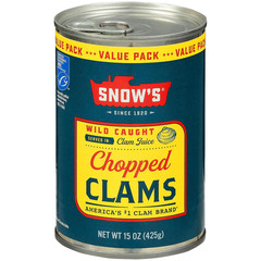 Ocean Chopped Clams Canned, 51 Oz Can – 7G Protein per Serving – Gluten