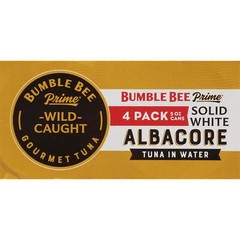 (3 pack) (Pack of 4) Bumble Bee Prime Solid White Albacore Tuna, 5 oz Cans