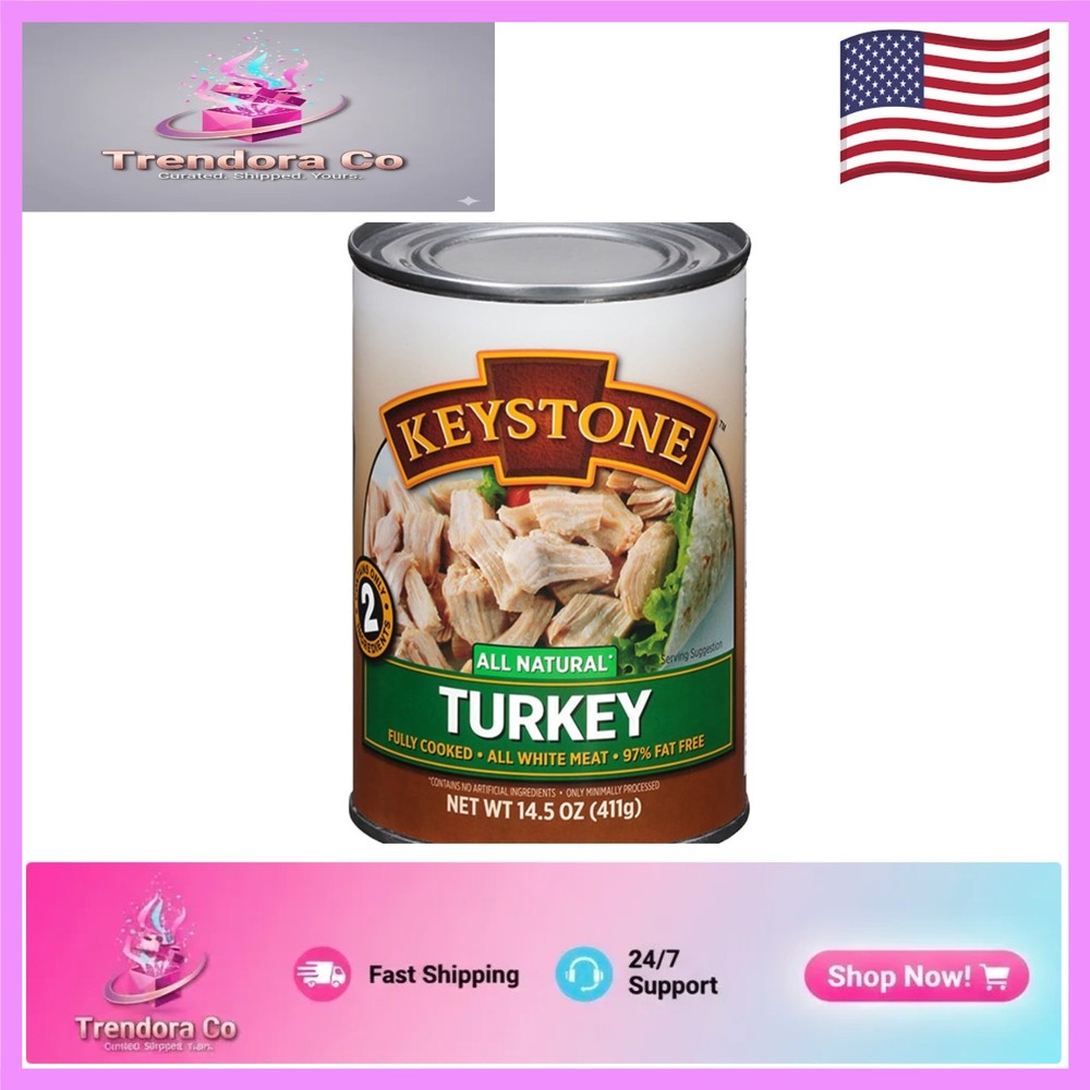 Meats All Natural Heat & Serve Canned Turkey, 14.5 oz – Gluten Free Convenience