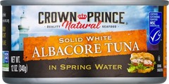 Natural Solid White Albacore Tuna in Spring Water – 12 Cans, High Protein, Low F