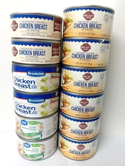 12 Can Lot Chunk Chicken Breast Canned Wellsley Farms Brookdale Great Value