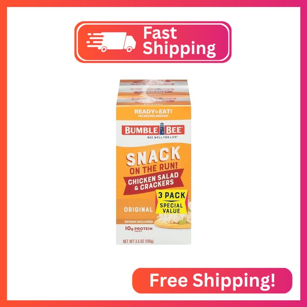 Bumble Bee Snack On The Run! Protein Snack Pack – Original Chicken Salad with Cr