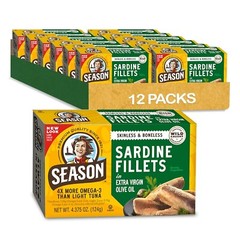 Sustainable Skinless Sardines in Extra Virgin Olive Oil – 22g Protein – 12 Tins
