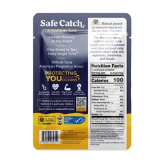 Safe Catch Spicy Wild Ahi Yellowfin Tuna Fish Pouch, Lowest Mercury, Lean Pro…