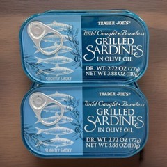 3X Trader Joe’s GRILLED Sardines In EVOO Olive Oil NEW Pack Of 3 Wild Caught NEW