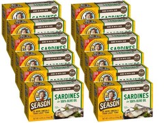 Season Sardines in Olive Oil, 4.375-ounce (Pack of 6)