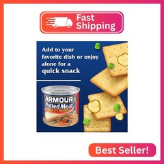 Armour Star Potted Meat, Ready to Eat Canned Meat, 8g Protein Per Serving, 5.5 o