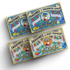 Sardine 4-Pack 2x Lemon & 2x Hot Pepper MSC-Certified Wild-Caught Hand-Packed