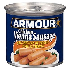 Canned Chicken Vienna Sausage, 4.6 OZ – Pack of 24, Ready-to-Eat, High Protein