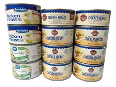 12 Can Lot Chunk Chicken Breast Canned Wellsley Farms Brookdale Great Value