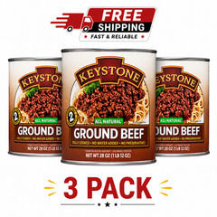 Free Shipping Keystone All Natural Ground Beef, 28 oz Can 3 cans