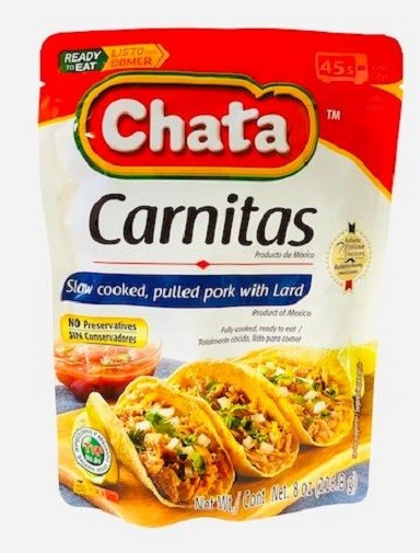 Chata Carnitas Slow Cooked Pulled Pork with Lard