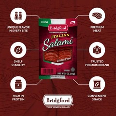 Italian Salami 5 oz Pack of 2 – Zero Carb Healthy Salami Sliced Charcuterie M…