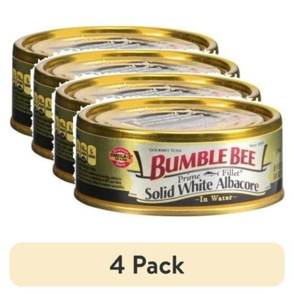 (4 pack) Albacore Tuna in Water, Wild Caught, Gluten Free, 5 oz