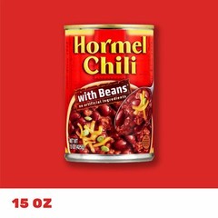 Hormel Classic Beef Chili 15 Ounce Can Pack of 8 Gluten Free High Protein