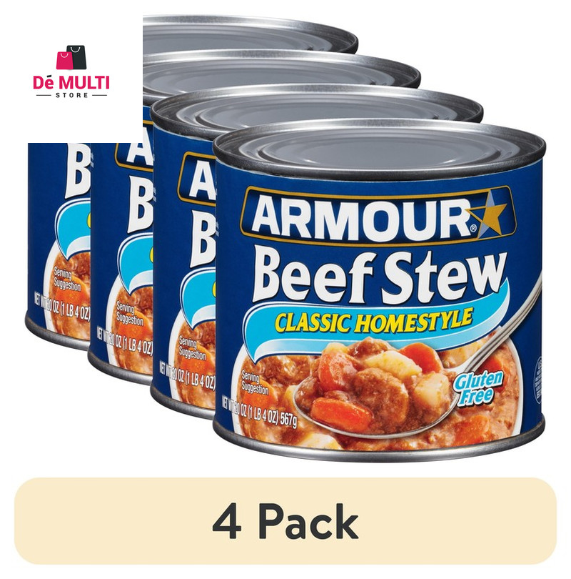 (4 Pack) Classic Homestyle Beef Stew, 20 Oz Can