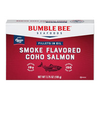 Bumble Bee Smoke Flavored Red Coho Salmon Fillets in Oil, 3.75 oz (Pack of 1) –