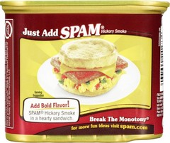 Spam Hickory Smoke, 12 Ounce Can (Pack of 4)