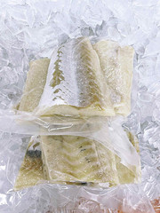 Salt Cod, Bacalao or Baccalà: Dried and salted codfish Jumbo Meaty boneless 1 LB