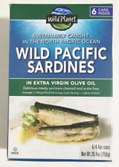 Wild Planet Wild Pacific Sardines in Extra Virgin Olive Oil, 4.4 Ounce (6 Count)