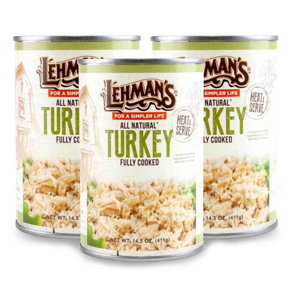 Lehman’s All Natural Canned Meat, USA Made Ready to Eat, 14.5 oz, Pk of 3