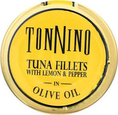 Tonnino Tuna Fillets, Lemon and Pepper, Olive Oil, 6.7 Ounce