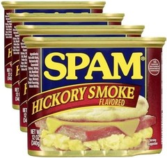 Spam Hickory Smoke, 12 Ounce Can (Pack of 4)