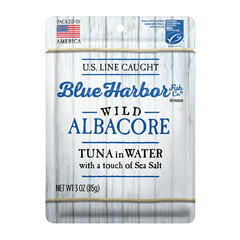 Wild Albacore Tuna in Water with Sea Salt – 3 Oz Pouch (Pack of 12)