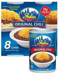 Classic 15oz Cincinnati Chili – No Beans, Hearty Flavor, Family-Size 8 Can Pack