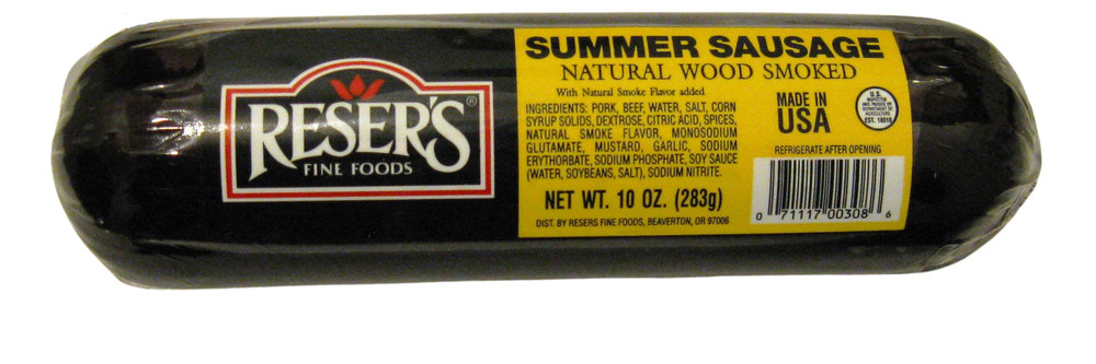 Reser’s Natural Wood Smoked Chub Sausage 10 oz.