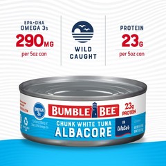 Chunk White Albacore Tuna in Water, 5 oz Can (Pack of 24) – Wild Caught Tuna …