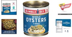 Fancy Whole Oysters, 8 oz – Gluten-Free Seafood for Special Occasions