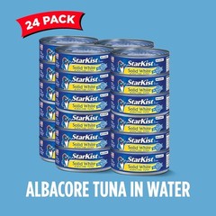 StarKist Solid White Albacore Tuna in Water, 5 oz (24 5 Ounce (Pack of 24)