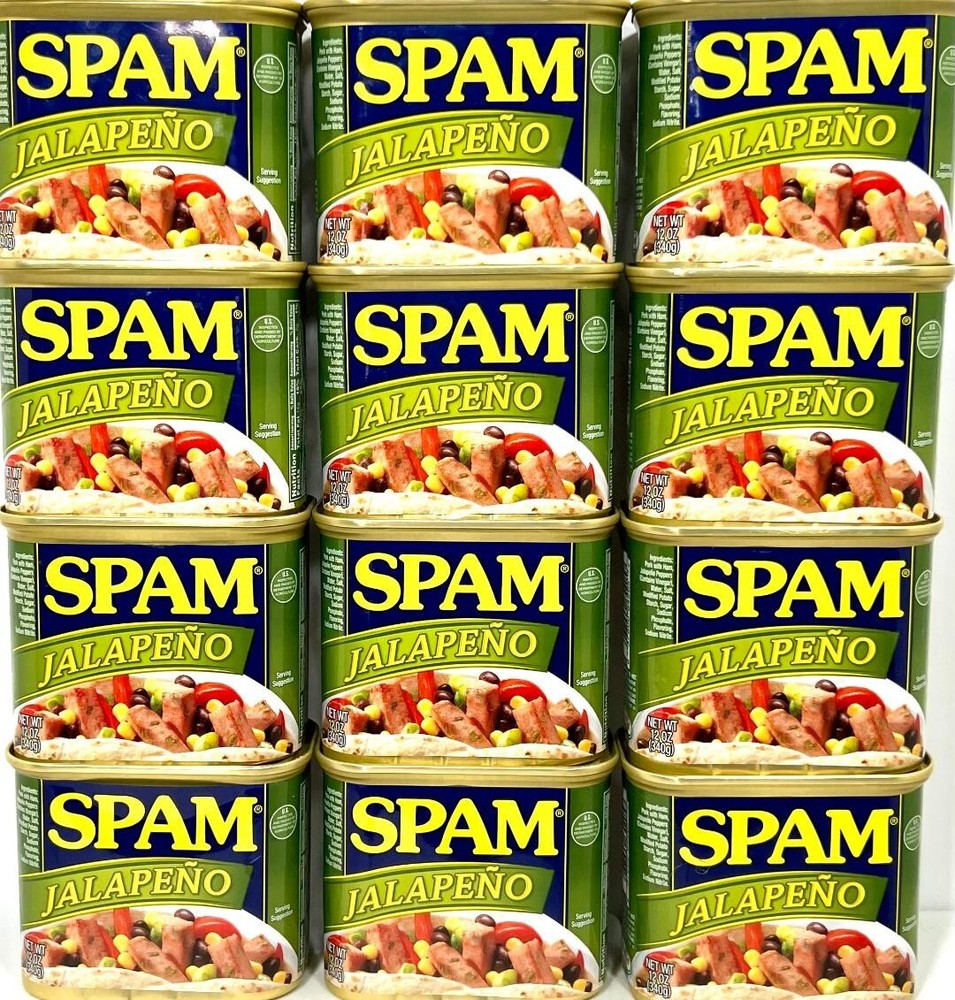 Spam Jalapeno Luncheon Meat 12 oz ( Pack of 12 )