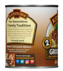 (2 pack) Keystone All Natural Ground Beef, 28 oz Can
