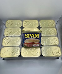 Spam Classic, Pork Ham, Luncheon Meat, No Trans Fat, 12 Ounce Can, Pack of 12
