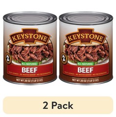 (2 pack) All Natural Beef, Fully Cooked, Canned Meats, High Protein, 28 oz Can