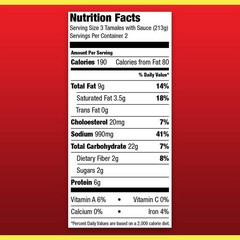 Authentic Beef Tamales 15 Oz (8-Pack) – Canned Delight with Spiced Chili Sauce