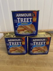 Three Cans Armour Star Treet Original Luncheon Loaf Baked Ham Taste | 12oz |