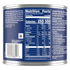 (4 pack) Classic Homestyle Beef Stew, 13g Protein Per Serving, 20 oz Can
