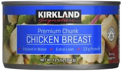 Kirkland Recipes Recettes Premium Chunk Chicken Breast in Water (3 – 12.5oz