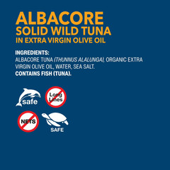 (6 Pack) Wild Planet Albacore Wild Caught Tuna in Extra Virgin Olive Oil – 5 oz