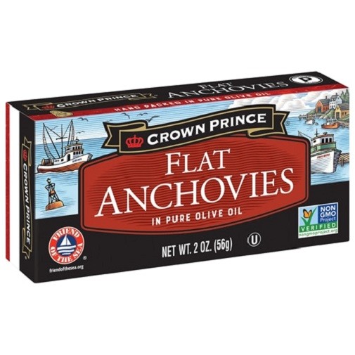 Crown Prince Flat Anchovies in Pure Olive Oil