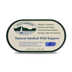 Bar Harbor Natural Smoked Wild Kippers, 6.7 oz (190g) | Naturally Wood Smoked…