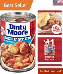 Dinty Moore Beef Stew 15 oz, 12 Pack – Gluten-Free & Protein-Packed Convenience