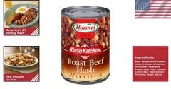 14oz Hormel Roast Beef Hash Cans – Delicious, Easy Meal Solution (Pack of 12)