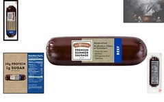 8oz Beef Summer Sausage – Gluten Free, High Protein, Keto Snack