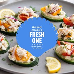 Imitation Crabmeat in Brine, 3.53 oz. Packet (Box of 12)